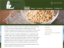 Tablet Screenshot of dakotadrybean.com